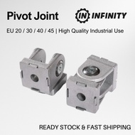 PIVOT KNUCKLE JOINT FOR ALUMINIUM PROFILE 2020 3030 4040 4545
