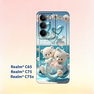 Softcase Realme C65 - Realme C75 - Realme C75X _Case Silicone Cover Handphone Black Clear Flexible