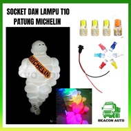 BEACON Socket T10 and LED T10 for Michelin Man Lamp T10 Socket Statue Michelin 12V 24V Truck Accesso