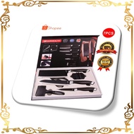 Good Quality Sharp Knife Kitchen Cleaver Slicing Chef Knife 7Pcs Gift Set (Knife+Peeler+Scissor)