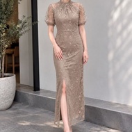 AURELIA SATEN VELVET PREMIUM DRESS FOR/ PARTY DRESS FOR WEDDINGS SATIN DRESS VELVET DRESS