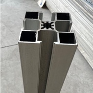 40x40A shaped aluminum bar, 1.2mm thick, used for conveyor belts and operating table frames