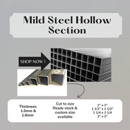 SQUARE PIPE (MILL STEEL) HOLLOW SECTION (DIFFERENT SIZES & LENGTH AVAILABLE) (TOLERANCE 20%)