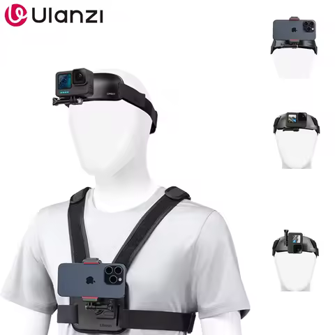 Ulanzi CM027 Chest Head Strap Mount Belt Phone For iPhone 15 14 Gopro insta360 x3 dji osmo Pocket 3 