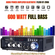 FLECO BT298A BLUETOOTH AMPLIFIER | Audio Power Amplifier 600W Full Bass Fleco BT-298A - USB Bluetoot