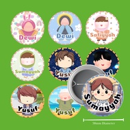 <<FREEGIFT>> NAMA CUSTOM BUTTON BADGE 58MM WITH PIN NO MINIMUM ORDER
