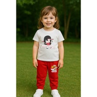 MERAH Children's Suit T-shirt and Jogger Patriot Small Indonesian Independence Day 80 Suit 17 August