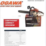 Ogawa Chainsaw Model OG5216 Heavy Duty (16inch Bar and chain) FREE 2T Oil
