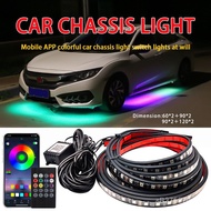 Warning Light Multifunctional Cross-Border Atmosphere Light Modified Chassis Light Car APP Colorful 