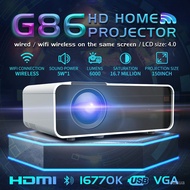 0YyA 【 Ready Stock】 New Trend 6000 lumens Android Mini Projector HD Proyector WIFI LCD Led Projector Home Cinema Support