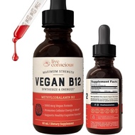 Vegan Vitamin B1 Sublingual Liquid Drops by Live Conscious- Methylcobalamin Max Strength B1 000mcg F