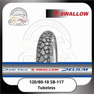 Swallow Tubeless Outer Tire 120/80-18
