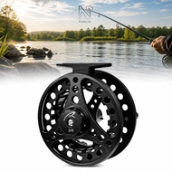 NARCIS Fly Fishing Reel, 5/6 WT 85mm Diameter Fly Reel, Durable Aluminum Alloy 2+1BB Bearings Fishin