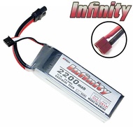 AHTECH Infinity 3S 11.1V 2200mAh 95C Graphene Lipo Battery with Dean Plug AI2200/95-3SD