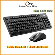 Combo bộ Bàn phím có dây Fulhen L411- chuột L102 hàng chính hãng . bảo hành 24 tháng