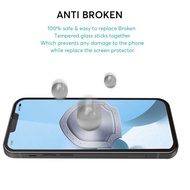 U0f3 Myroots Tempered Glass Curved HD 14 13 12 11 Mini Pro Max XS Max XR XS X 7+ 8+ 6+ Plus SE Full 