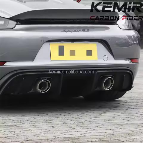 718 Titanium Exhaust Tailpipe Tips For Porsche 718 Cayman GT4 GTS Boxster Spyder GTS