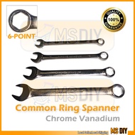 Common Ring Spanner 6 Point Chrome Vanadium