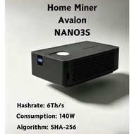 Canaan Avalon Nano3S Home BTC Miner 6TH/s 140W SHA256 Quiet ASIC Miner Home Heater Solo Lottery Cryp
