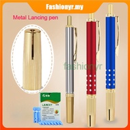 Pen Bekam Silver / Red/ Blue color + 28 G Kotak Jarum Bekam / Alat Bekam Bekam Cupping Acupuncture T
