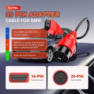 Autel Original 20 Pin to 16 Pin OBD2 Cable for BMW, OBD1 to OBD2 Diagnostic Adapter OBDII Extension 