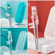 Children Learning Chopstick