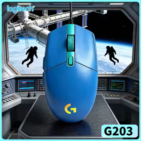 Logitech G203 Prodigy RGB Gaming Mouse Wired 200-8000 DPI 6 Buttons 1ms Response 1000Hz Polling Game