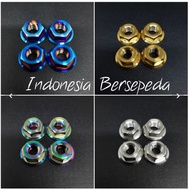 Multipurpose Titanium Flange Nut M6 - M6 Titanium Nut