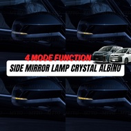 MTTO Toyota Noah Voxy 2022-2025 Exterior Car Side Mirror DRL LED Chrome Crystal Albino Lamp Accessor