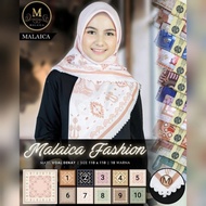 jilbab segiempat motif voal malaica fashion