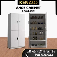 KENZZO : Snow Series Shoe Rack Shoe Cabinet  ตู้ ตู้วางของ ตู้วางรองเท้า ตู้เก็บรองเท้า  อุปกรณ์จัดเก็บรองเท้า ชั้นวาง ตู้รองเท้า ตู้ไม้ ตู้บานปิด