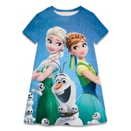 sale Disney Frozen Elsa Anna Princess Dress for 28 Years Girls Birthday Party Dresses Girl Kids Cosp