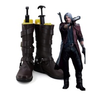 Devil May Cry Dante Leather Boots Cosplay Adult Men DMC Steampunk Shoes
