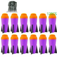 Aevdor Mega Missile Refill for Nerf N-Strike Elite Series, 12 Packs, Compatible Foam Rockets Bullets