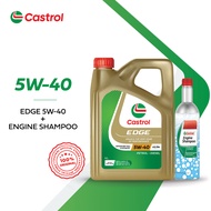 Castrol EDGE 5W-40 A3/B4 + Castrol Engine Shampoo (BUNDLE)
