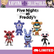 FIVE NIGHTS AT FREDDY'S FUNKO POP FOXY, FREDDY, BONNIE, GLAMROCK FREDDY MARIONETTE FNAF
