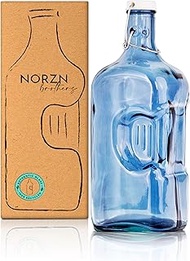 Glass Bottle 2 Litres - Glass Bottle with Swing Top, 2 Litre Glass Drinking Bottle, 2 L Bottle with