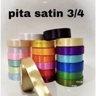 MACISUPPLIER 3.4 INCH Satin Ribbon 2 cm Wide Satin Ribbon/ 20yard/ 3.4 INCH = 2 CM Satin Ribbon Whol