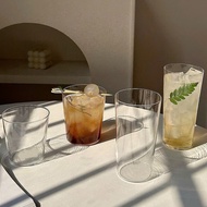 Japanese minimalist slim flared highball glass cup 400ml, 430ml, 490ml