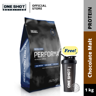 Whey Protein Performa 1kg + Free Shaker Bottle - One Shot Nutrition PERFORMA Tri-Protein Complex  Pa
