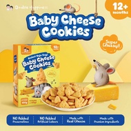Double Happiness Baby Food Real Cheese Cookies (4) Packs x25g Biskut Keju Sedap Bayi 12 Bulan Months