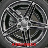 สติกเกอร์ตกแต่งล้อรถยนต์ Audi A6L ขนาด 19 นิ้ว สีดำ อุปกรณ์ตกแต่งรถยนต์ อุปกรณ์ตกแต่งภายในรถยนต์ อุป