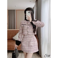 Premium 2-Layer Big Size Evening Set 50-90Kg with Dynamic, Personality, Cute Shoulder Pads - S48 - U