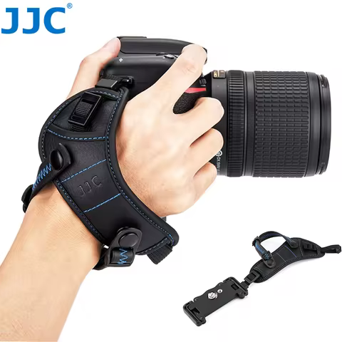 JJC Camera Strap Hand Grip Strap with Standing U Plate Holder for Canon R8 R7 R5 80D 77D 90D 800D D8
