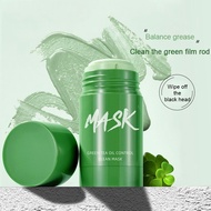 Green Tea Stick Cleansing Mud Mask Removal Blackheads Pore Mask Oil Balance Mask