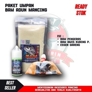 Paket umpan ikan mas jitu essen gareng / bam pengeras/ Bam amis kuning premium- umpan ikan mas adun