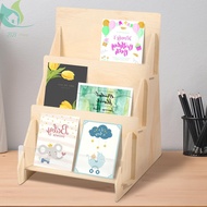 Card Display Stand Greeting Card Display Multifunctional Card Stand 3 Tier Wooden Card Display Stand