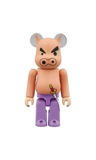 Medicom bearbrick 蠟筆小新 不理不理左衛門 豬仔 100% be@rbrick