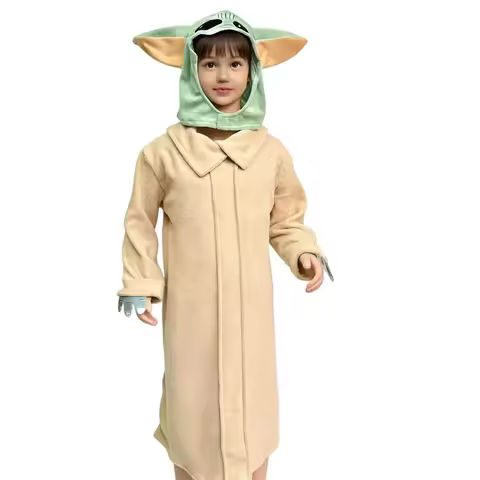 Halloween Costume Mandalorian Baby Yoda Children's Clothes Stage Performance Cosplay Alien Outfit Un