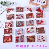 [SG Seller]5pcs Christmas Gift Birthday Thank you Card Party Gift tag with String with notes writing | Goodie Bag